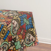 Nappe Motif abstrait moderne coloré (In Situ)