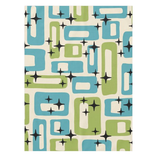 Nappe Motif Abstrait moderne du milieu du siècle (Devant)