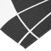 Nappe motif abstrait moderne noir et blanc (Angle)