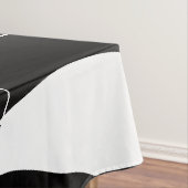 Nappe motif abstrait moderne noir et blanc (In Situ)