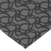 Nappe Motif Abstrait moderne noir et gris (Angle)