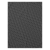 Nappe Motif Abstrait moderne noir et gris (Devant)