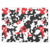 Nappe Motif Abstrait Noir et blanc cristallin (Devant (Horizontal))