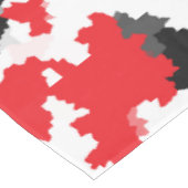 Nappe Motif Abstrait Noir et blanc cristallin (Angle)