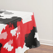 Nappe Motif Abstrait Noir et blanc cristallin (In Situ)