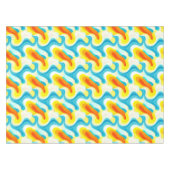Nappe Motif Abstrait Ondulé Coloré (Devant (Horizontal))