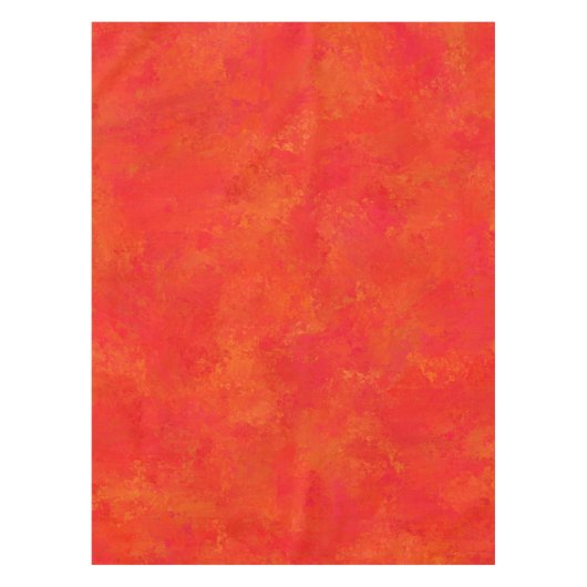 Nappe Motif Abstrait Orange Rouge (Devant)