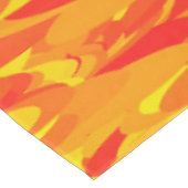 Nappe Motif Abstrait orange rouge jaune (Angle)