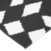 Nappe Motif Abstrait rétro noir blanc Checker (Angle)