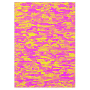 Nappe Motif Abstrait rose jaune orange