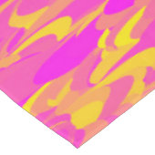 Nappe Motif Abstrait rose jaune orange (Angle)