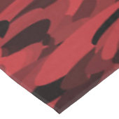 Nappe Motif Abstrait Rouge Noir (Angle)