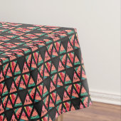 Nappe Motif abstrait tiré par la main de pastèque (In Situ)