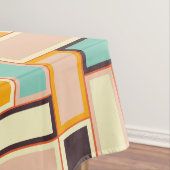Nappe Motif abstrait vibrant avec des rectangles (In Situ)