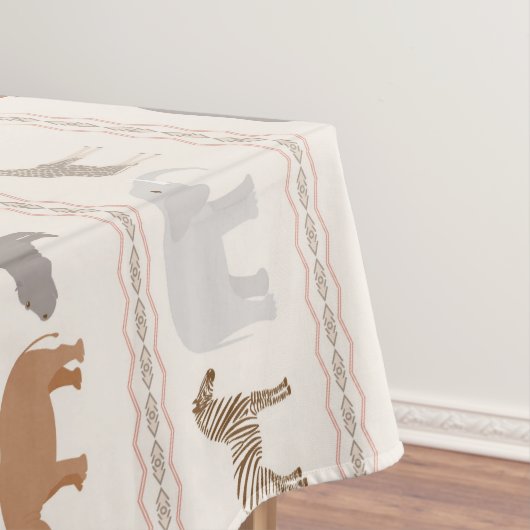 Nappe Motif africain 1 d'animaux (In Situ)