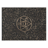Nappe Motif alchimique 2 du symbole en pierre du (Devant (Horizontal))