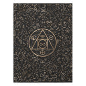 Nappe Motif alchimique 2 du symbole en pierre du (Devant)