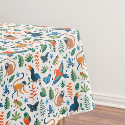 Nappe Motif animal de la forêt tropicale (In Situ)