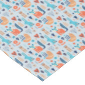 Nappe Motif animal de région boisée d'art populaire (Angle)