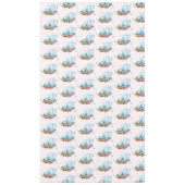 Nappe Motif aquarelle après-midi Tea Party (Devant)