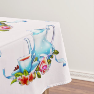 Nappe Motif aquarelle après-midi Tea Party