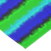 Nappe Motif arc-en-ciel bleu vert abstrait 3D (Angle)