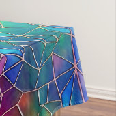 Nappe Motif arc-en-ciel en verre tendu (In Situ)