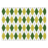 Nappe Motif Argyle Vert et Jaune (Devant (Horizontal))