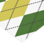 Nappe Motif Argyle Vert et Jaune (Angle)
