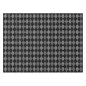 Nappe Motif Argyll Gris Charbon et Noir (Devant (Horizontal))