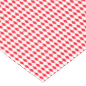 Nappe Motif arlequin rouge et blanc (Angle)