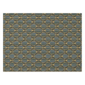 Nappe Motif Art Déco avec des formes géométriques dorées (Devant (Horizontal))