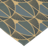 Nappe Motif Art Déco avec des formes géométriques dorées (Angle)