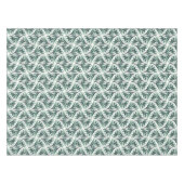 Nappe Motif Art Déco élégant avec feuillage vert (Devant (Horizontal))