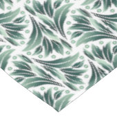 Nappe Motif Art Déco élégant avec feuillage vert (Angle)