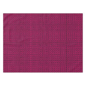 Nappe Motif art déco géométrique rouge et noir (Devant (Horizontal))