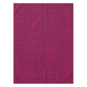 Nappe Motif art déco géométrique rouge et noir (Devant)