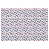 Nappe Motif asiatique de tigre bleu (Devant (Horizontal))