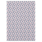 Nappe Motif asiatique de tigre bleu (Devant)