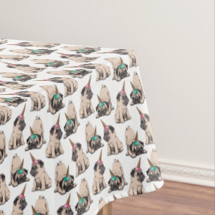 Nappe Motif aspirant de licorne des carlins de chiot