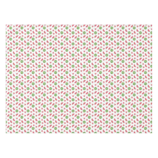 Nappe Motif au néon de pastèques d'aquarelle (Devant (Horizontal))