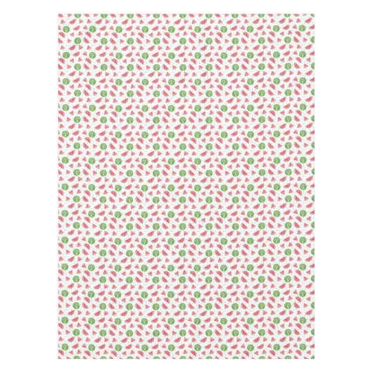 Nappe Motif au néon de pastèques d'aquarelle (Devant)