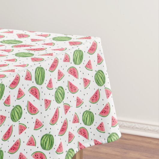 Nappe Motif au néon de pastèques d'aquarelle (In Situ)
