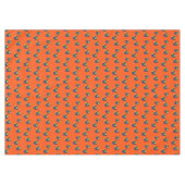 Nappe Motif aux fruits bleuets sur orange (Devant (Horizontal))