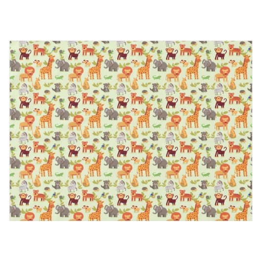 Nappe Motif avec des animaux de bande dessinée (Devant (Horizontal))