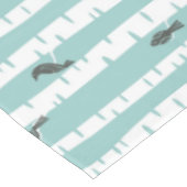 Nappe Motif avec des oiseaux et des arbres (Angle)