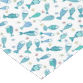 Nappe Motif avec des poissons et des étoiles de mer (Angle)