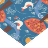 Nappe motif avec les chats et les oiseaux mignons (Angle)