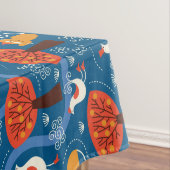 Nappe motif avec les chats et les oiseaux mignons (In Situ)