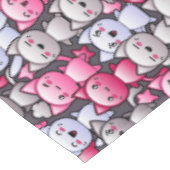 Nappe motif avec les chats mignons 2 de griffonnage de (Angle)